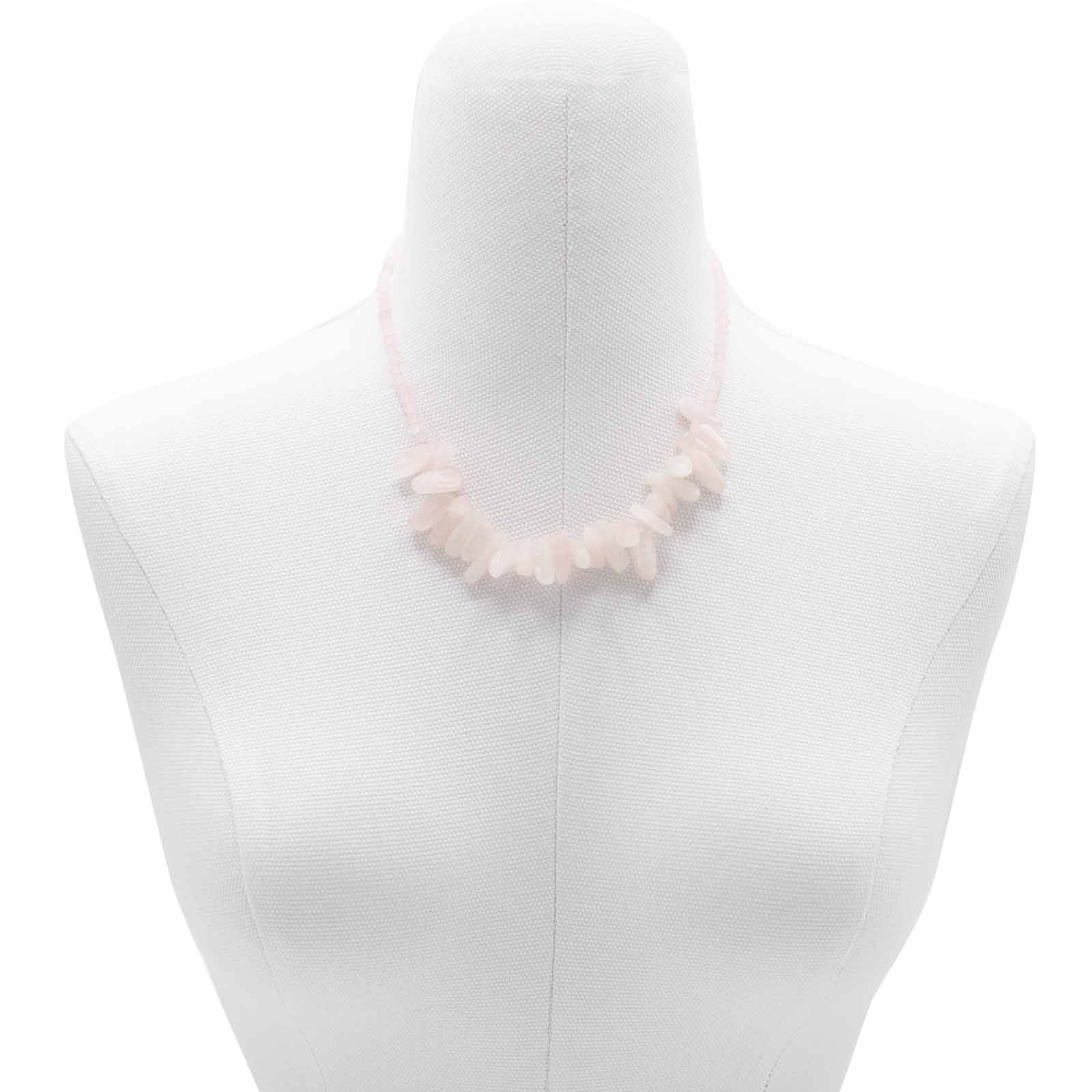 Collar de gemas Longstone - Cuarzo rosa - Imagen 4