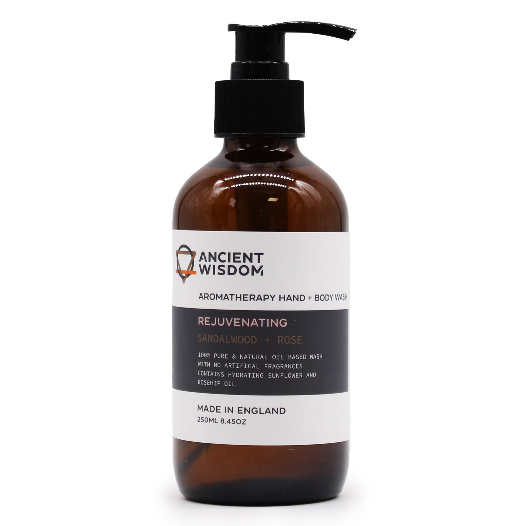 Jabón de manos y cuerpo de sándalo y rosa 250ml - Imagen 2