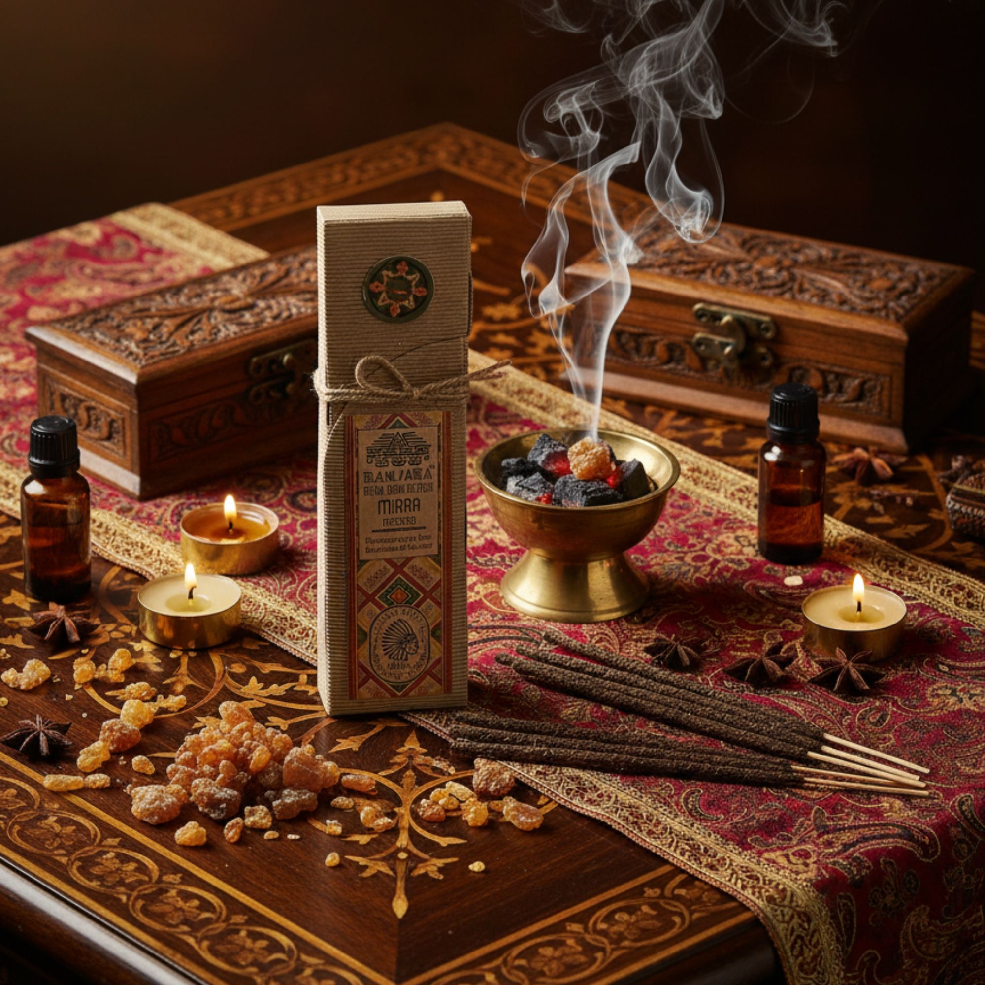Varilla de resina ritual - Mirra - Imagen 2