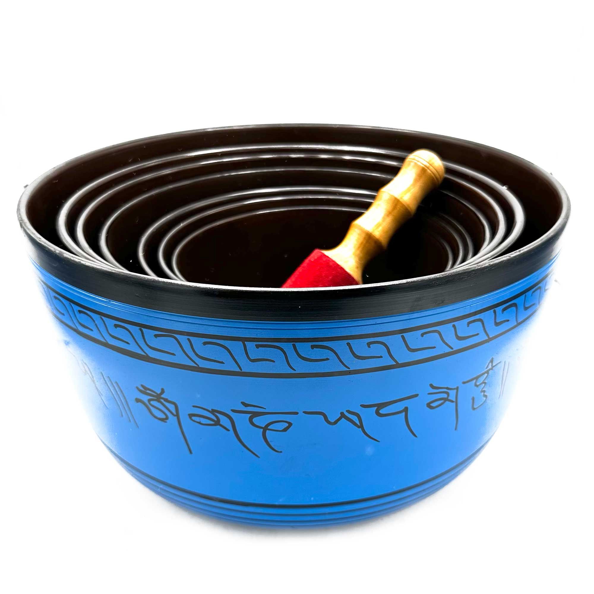 Juego grande de siete cuencos tibetanos para chakras (19,5-35 cm) - Imagen 4