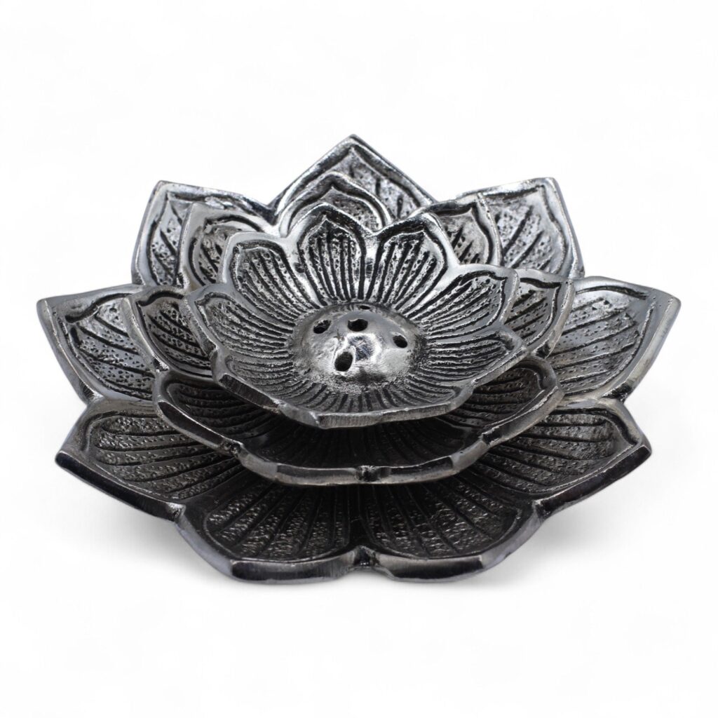 Portainciensos Flor de Loto de Tres Flores