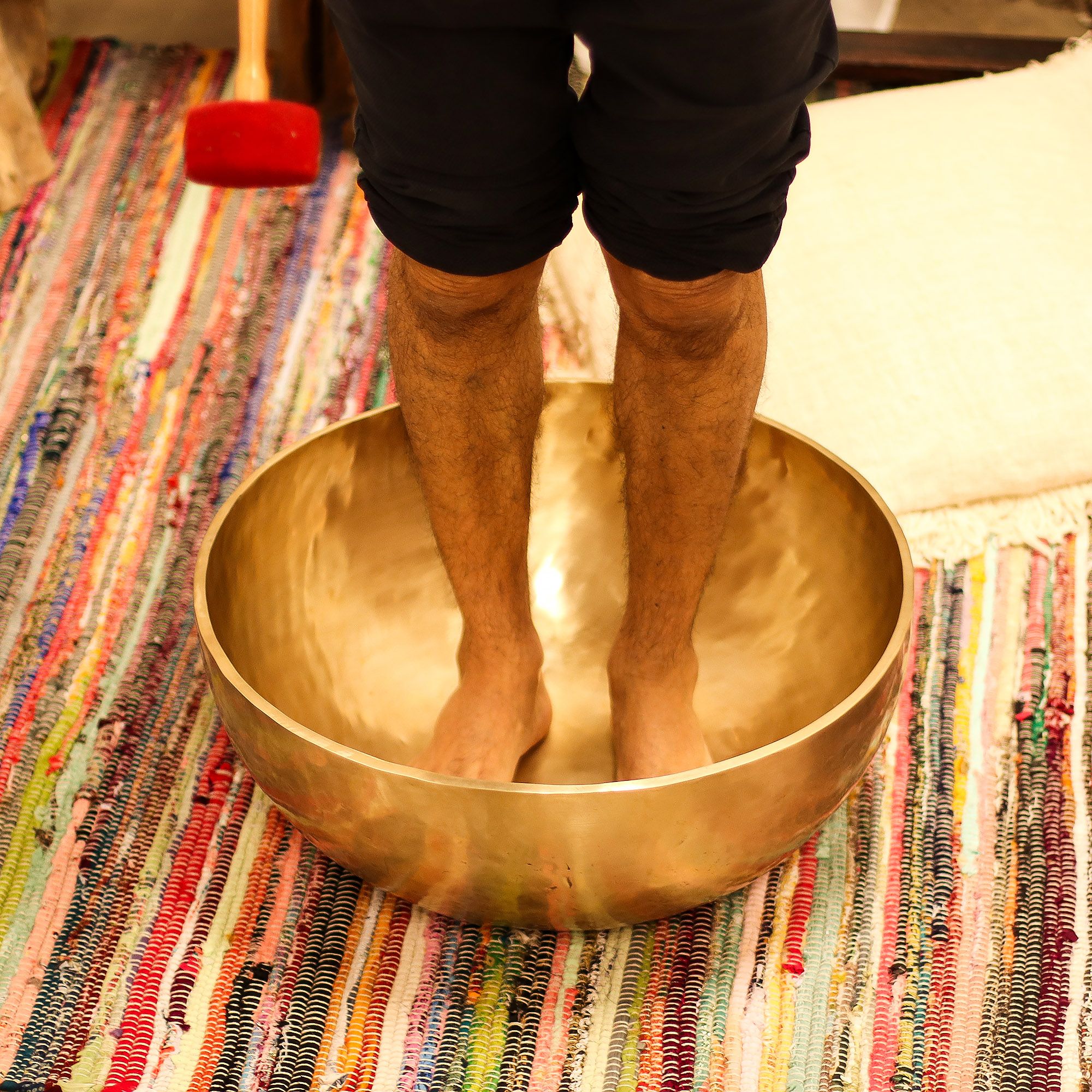Enorme Cuenco Liso Vibracional con Patas - 50x20 cm - 10,7 kg - Imagen 14