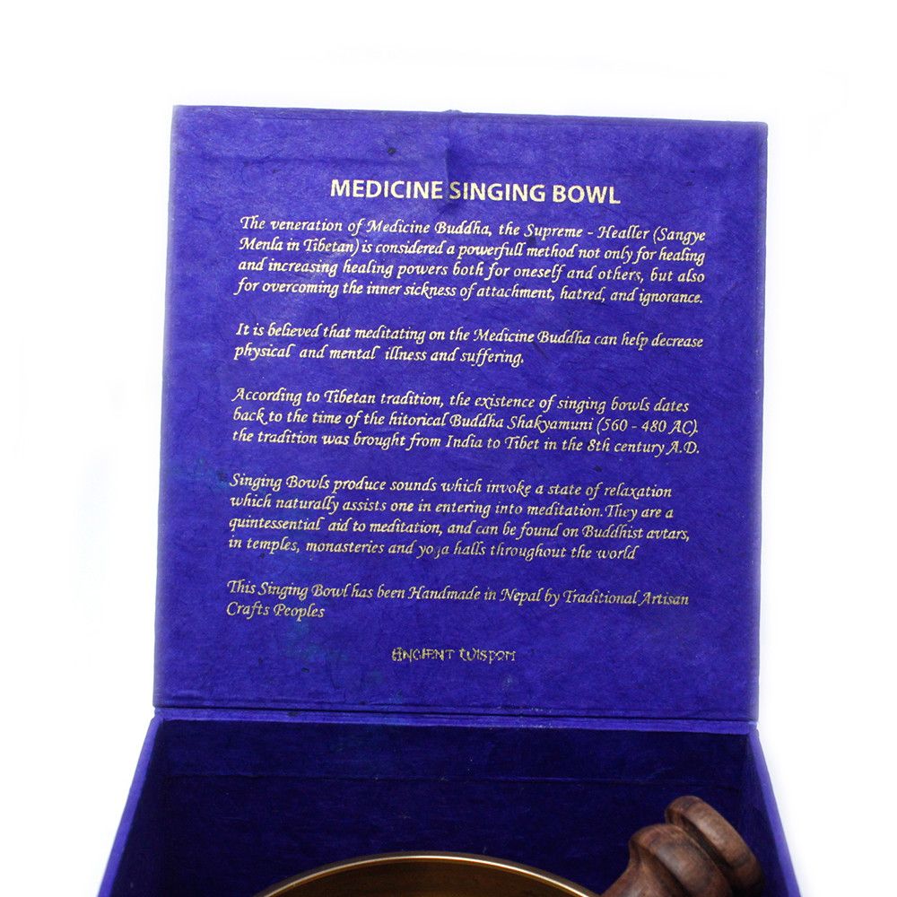 Cuenco tibetano set - Medicina Buda 10cm (min 500gm) - Imagen 7