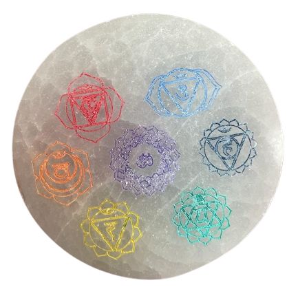 Placa de Carga Pequeña 8cm – Diseño Chakra – color