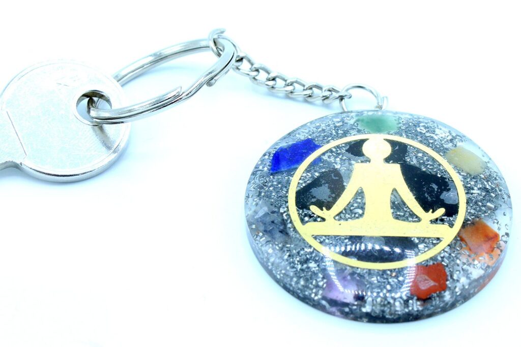 Llavero de poder de orgonita – Buddha 7 Chakras