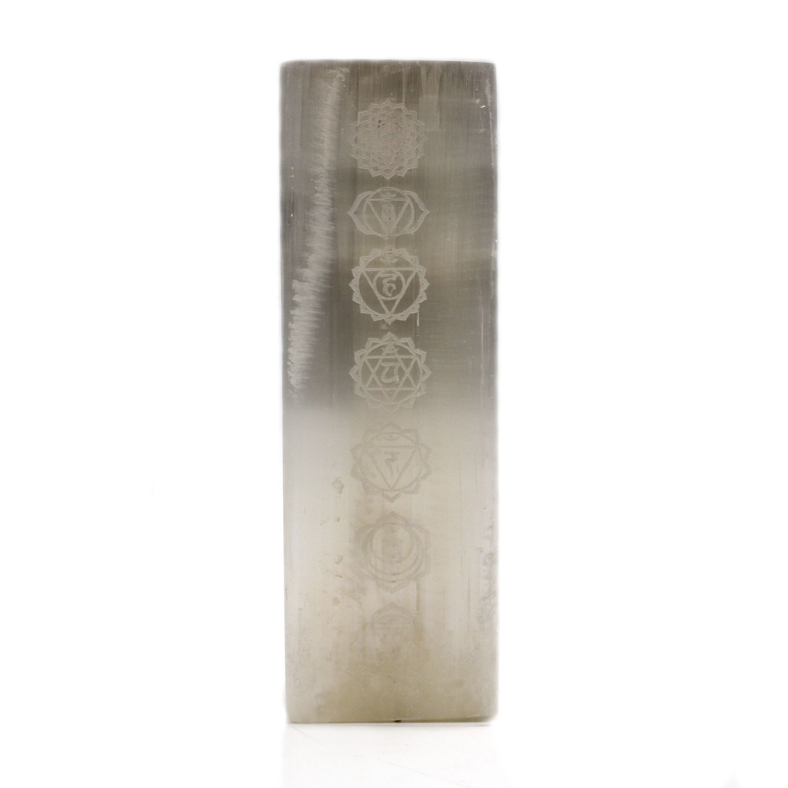 Lámpara Bloque Selenita 25cm - Lámpara Chakra - Imagen 3