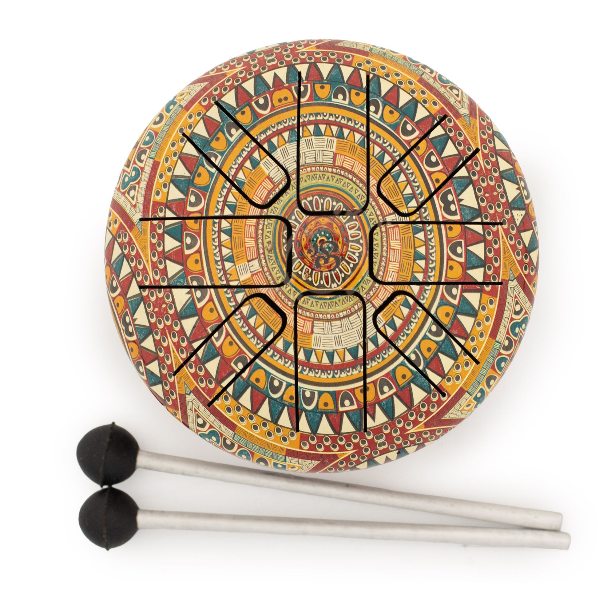 Pequeño Hapi Drum Om Mandela- 13x9cm - Imagen 2