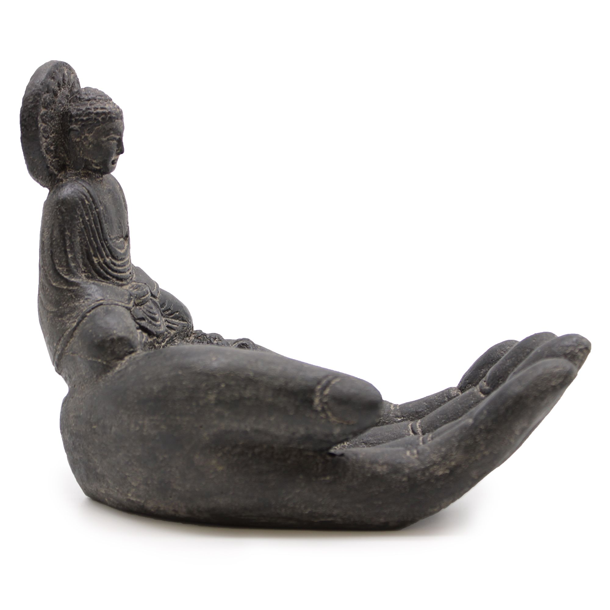 Quemador de incienso Buddah & Hand (negro) - Imagen 2