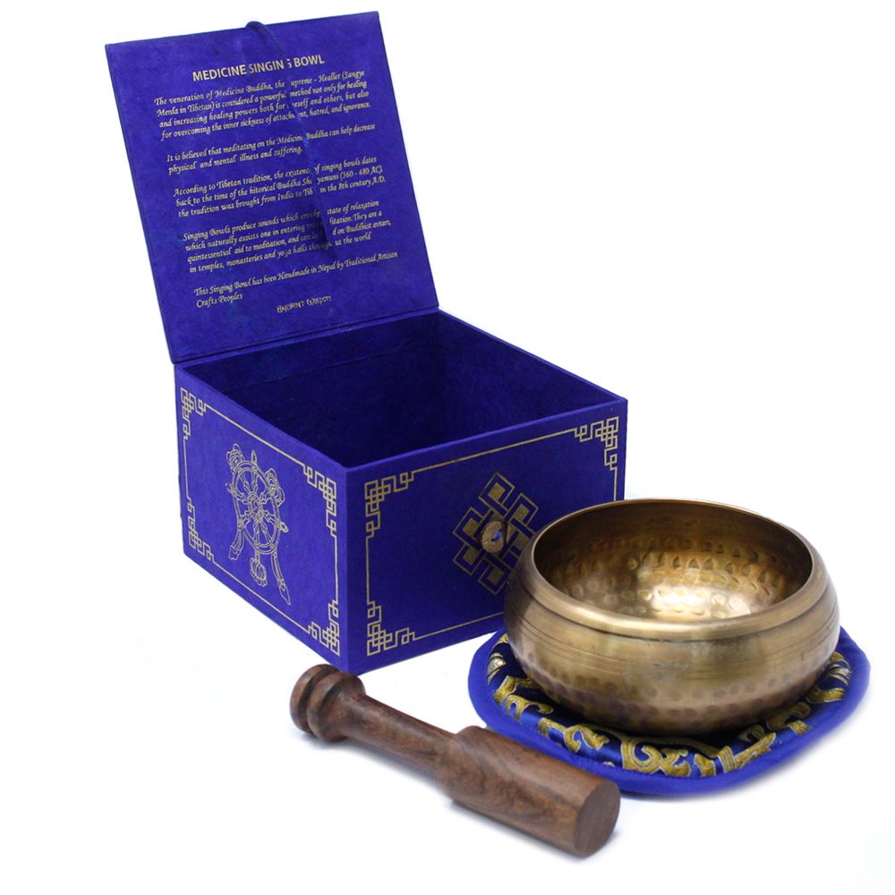 Cuenco tibetano set - Medicina Buda 10cm (min 500gm) - Imagen 2
