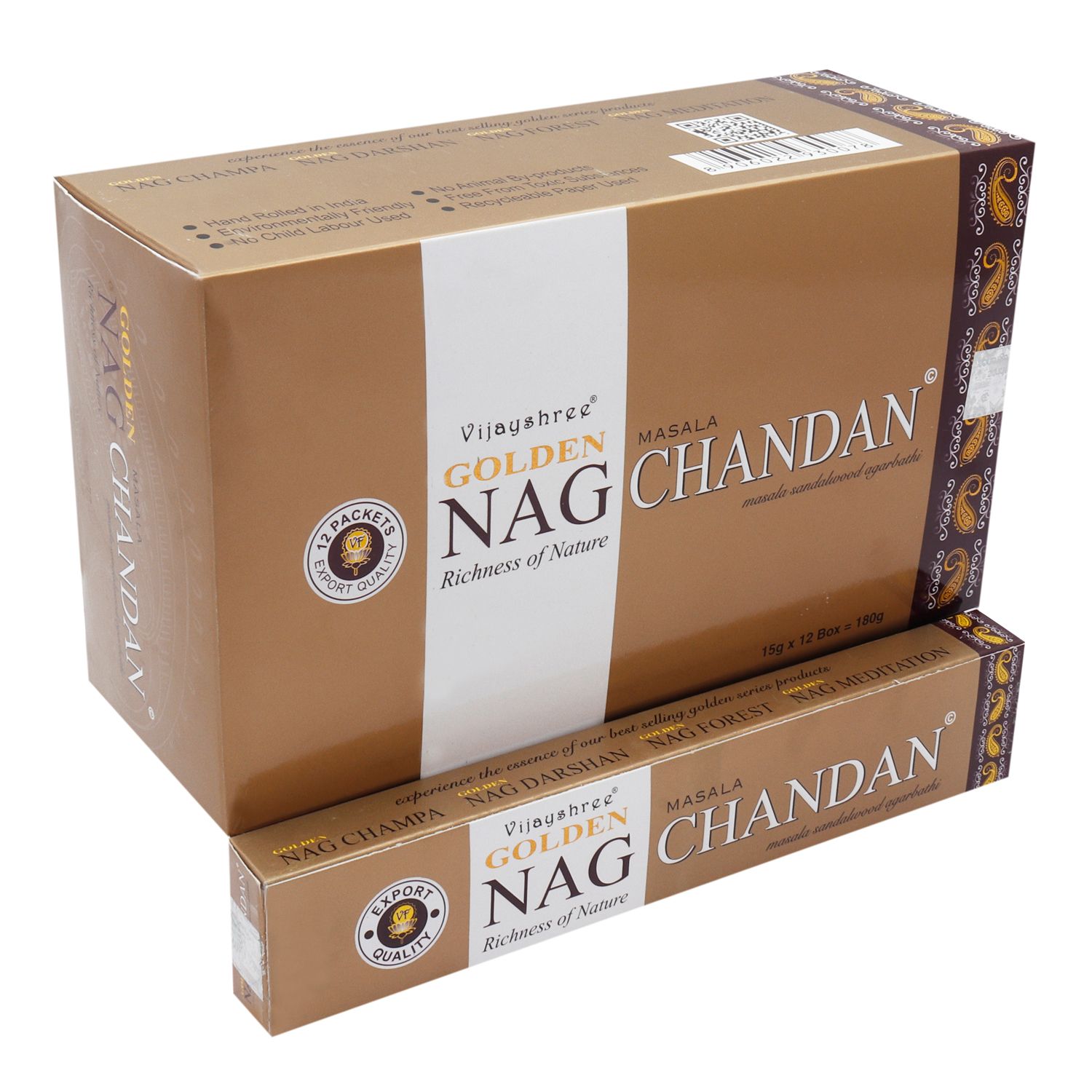15g Incienso Dorado Nag - Chandan - Imagen 2