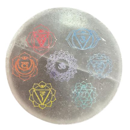 Placa de Carga Mediana 10cm – Diseño Chakra (col)