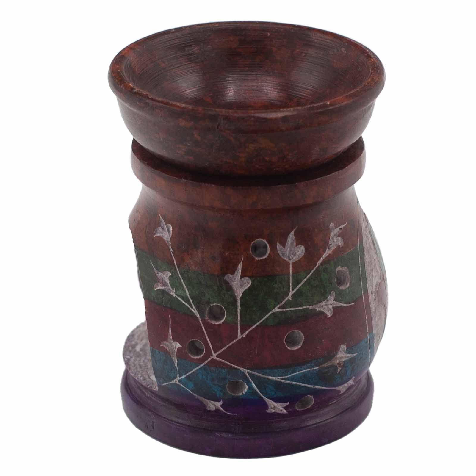 Quemador de Aceite de Esteatita 10cm - Hamsa - Cinco Colores - Imagen 4