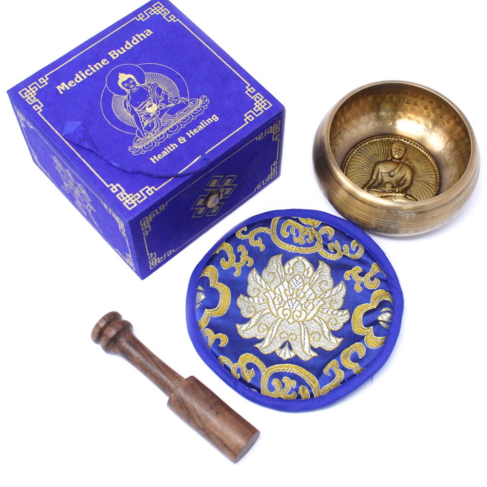 Cuenco tibetano set - Medicina Buda 10cm (min 500gm) - Imagen 3