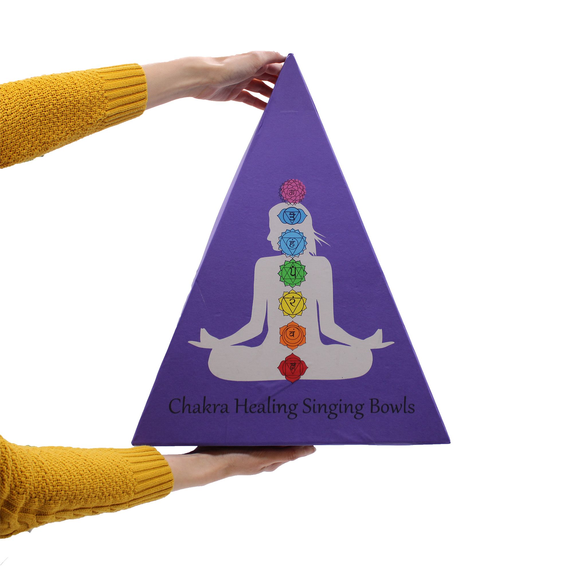 Set de regalo de cuenco tibetano con piramide de chakras - Imagen 6