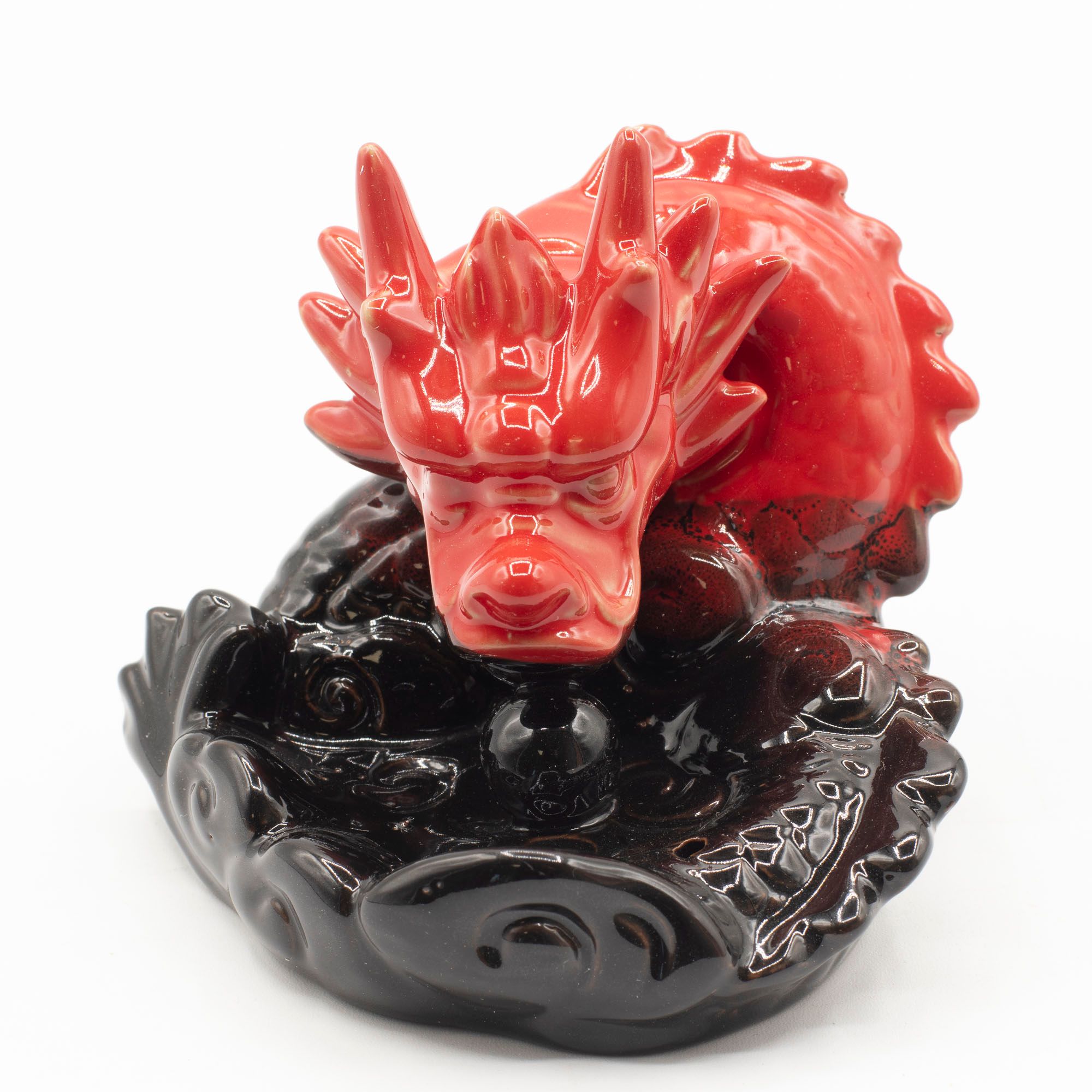 Quemador de incienso de contraflujo - Dragón Rojo Pequeño - Imagen 5