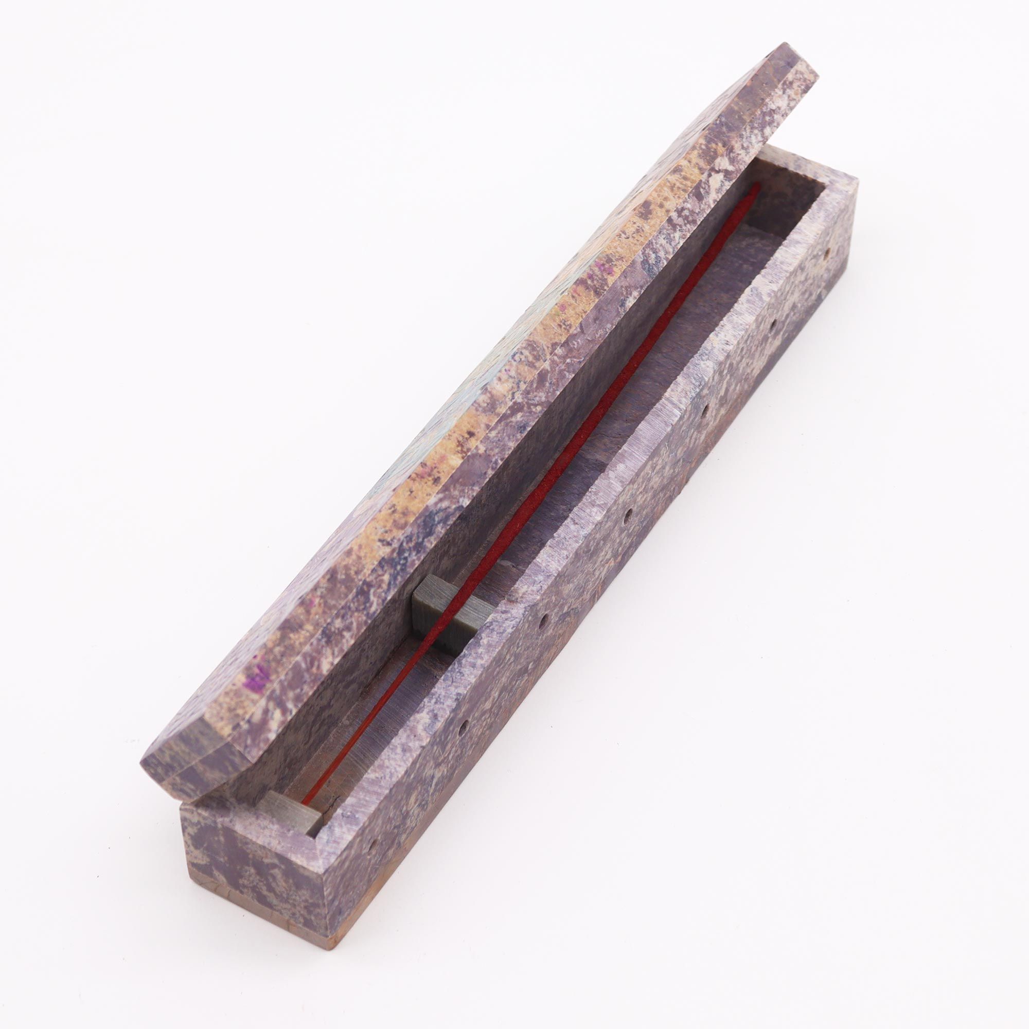 Caja para Incienso de Esteatita con Orificios para el Humo 25cm - Chakra - Imagen 2