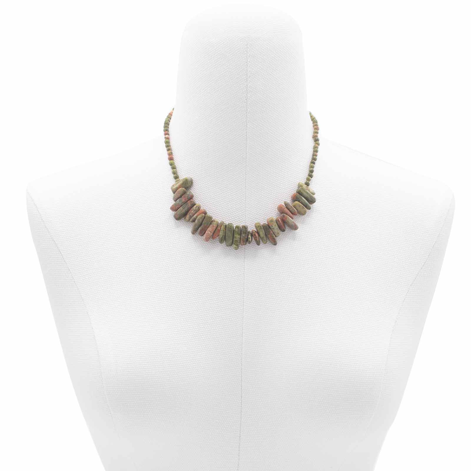 Collar de gemas Longstone - Ágata musgosa - Imagen 4