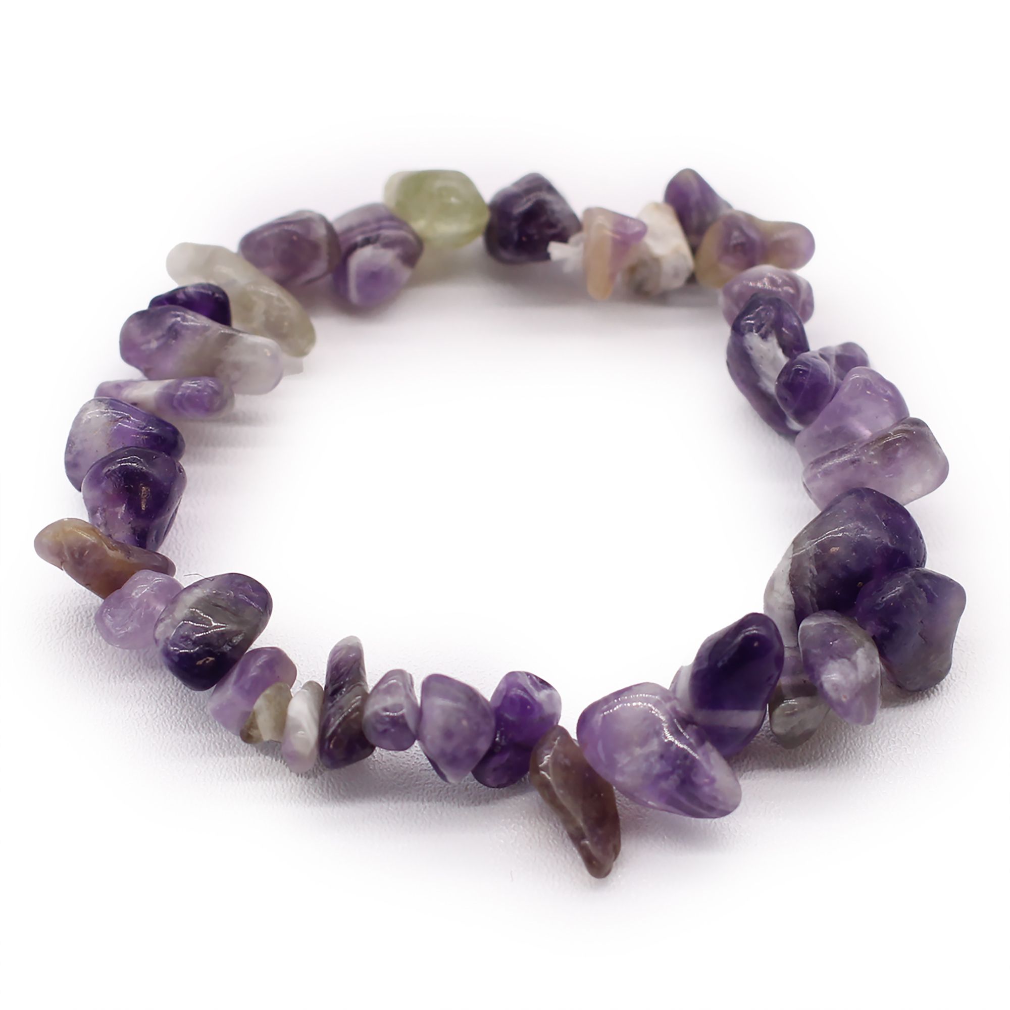 Pulsera Fragmentos de Piedras Preciosas - Amatista - Imagen 2