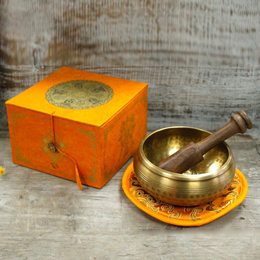 Cuenco tibetano set - Cinco Buda 10cm (min 400gm) - Imagen 3