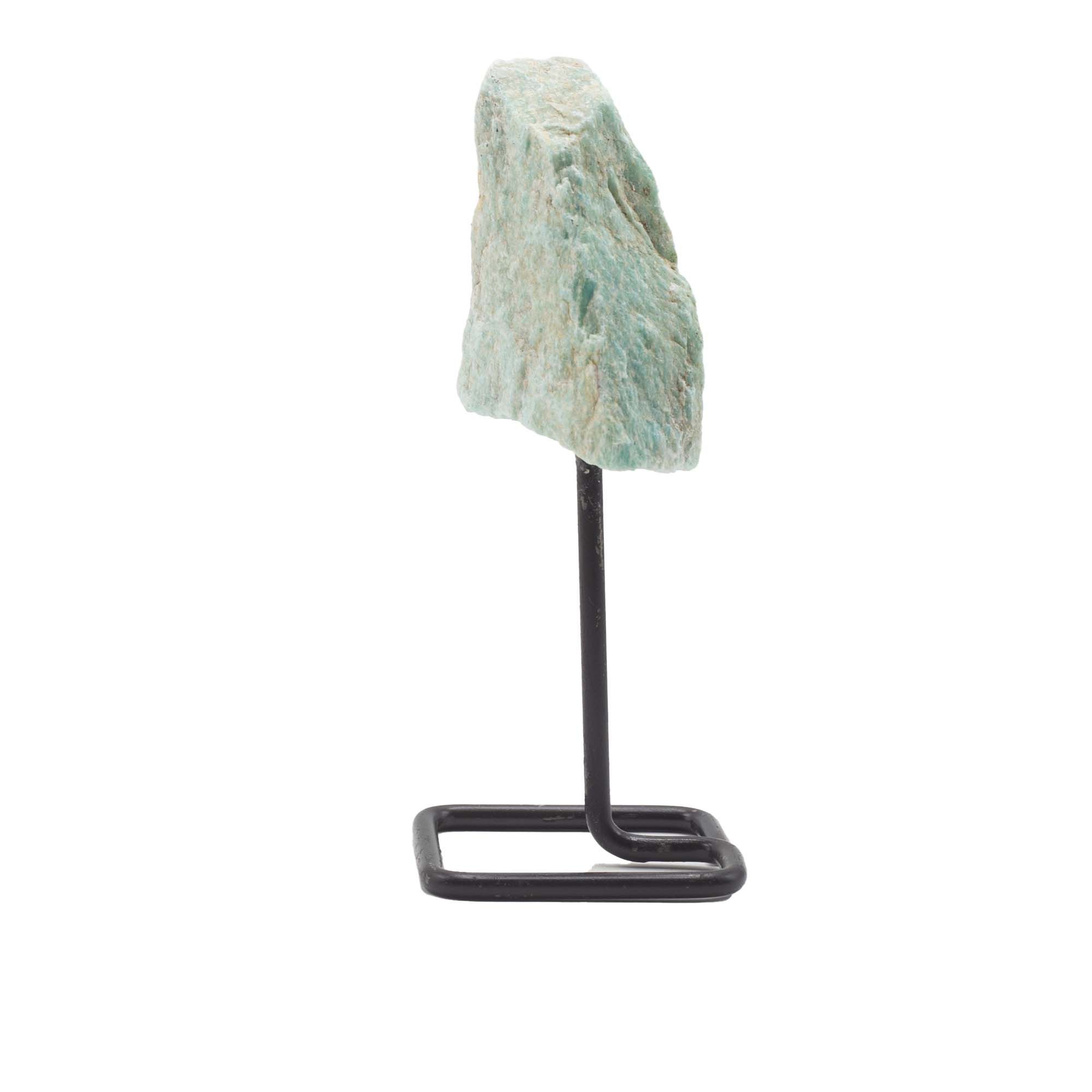 Muestra de mineral en soporte metálico - amazonita - Imagen 6