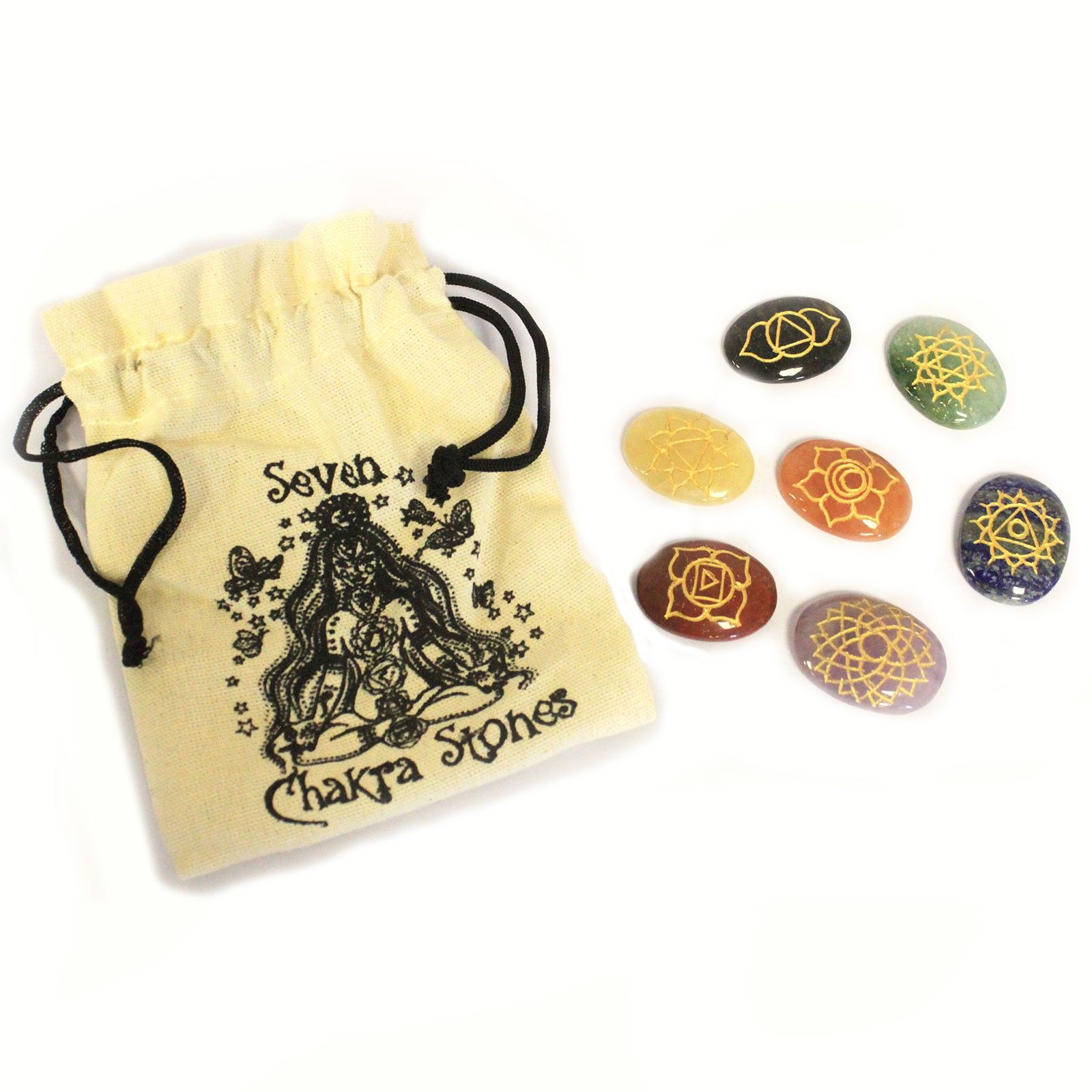 Piedras Chakra Grandes Set ( Forma Ovalada ) - Imagen 3