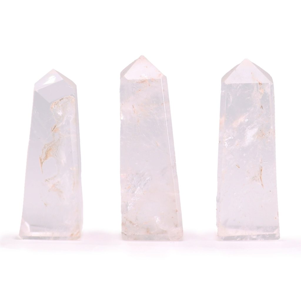 Puntas de obelisco de piedra preciosa aprox. 5 cm - Cuarzo claro