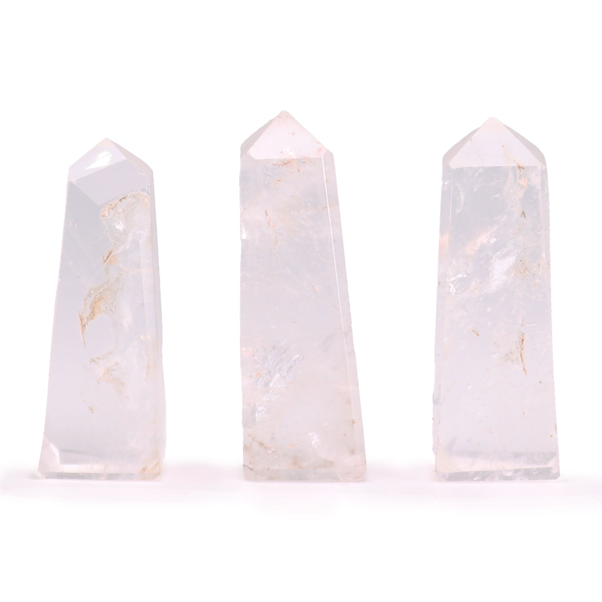 Puntas de obelisco de piedra preciosa aprox. 5 cm - Cuarzo claro