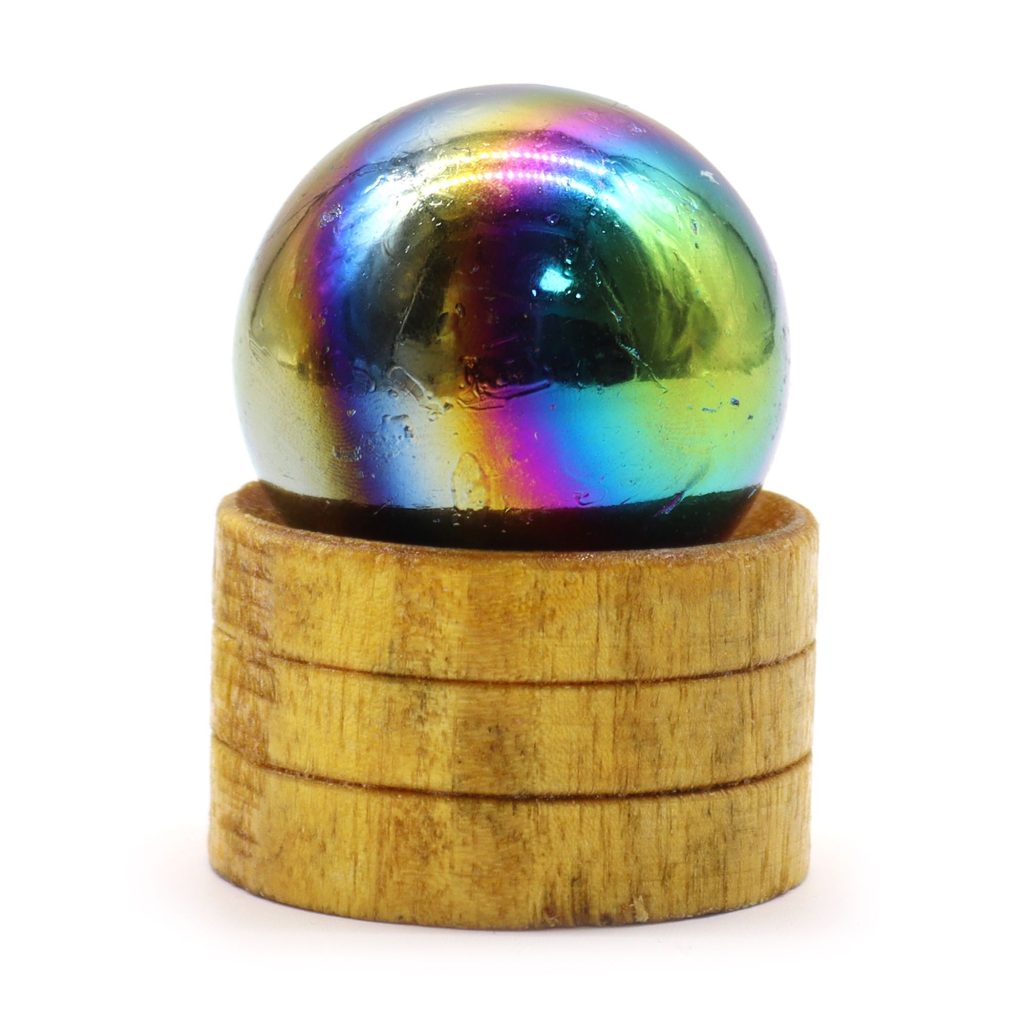 Esfera de cristal de 40 mm - Amatista  con soporte