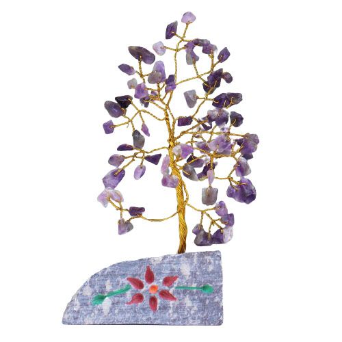Árbol de gemas indio - Amatista (aprox. 80 piedras)