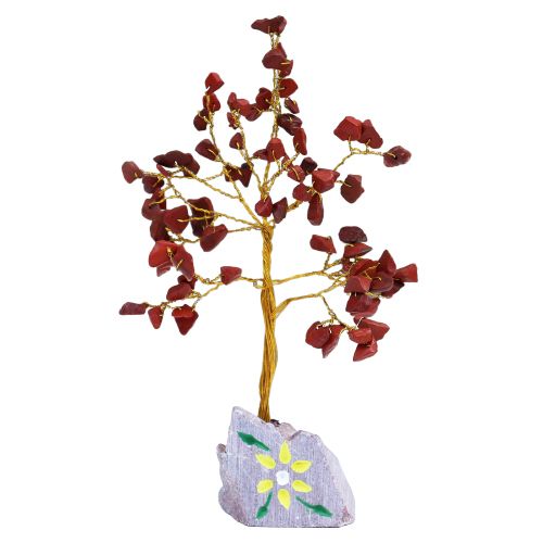 Árbol de gemas indio - Jaspe rojo (aprox. 80 piedras) - Imagen 2