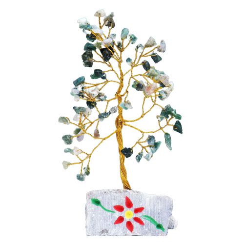 Árbol de gemas indio - Ágata musgosa (aprox. 80 piedras) - Imagen 2