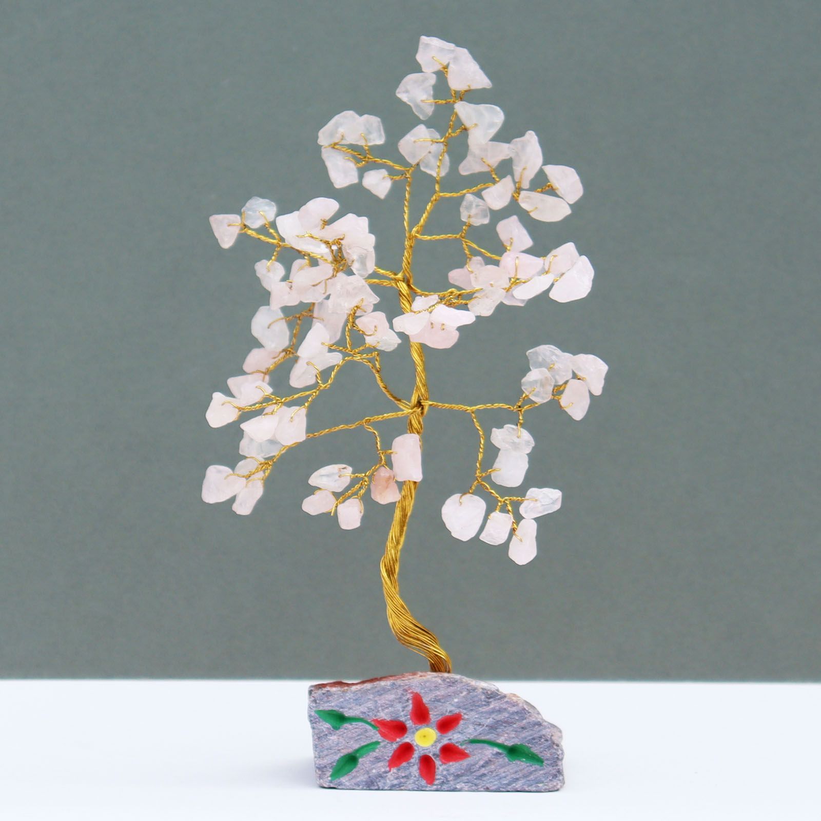 Árbol de gemas indio - Cuarzo rosa (aprox. 80 piedras) - Imagen 2