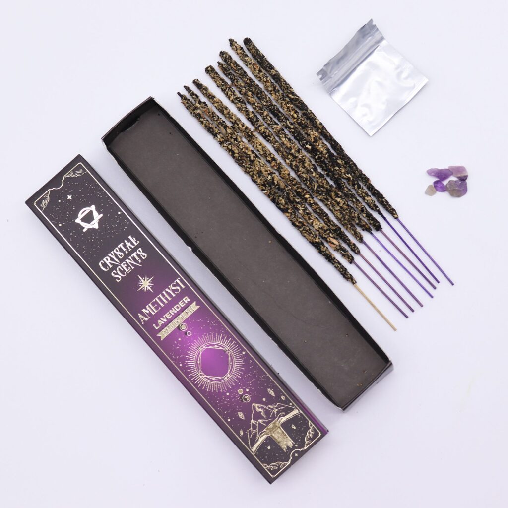 Incienso Smudge con fragancia de amatista – Lavanda