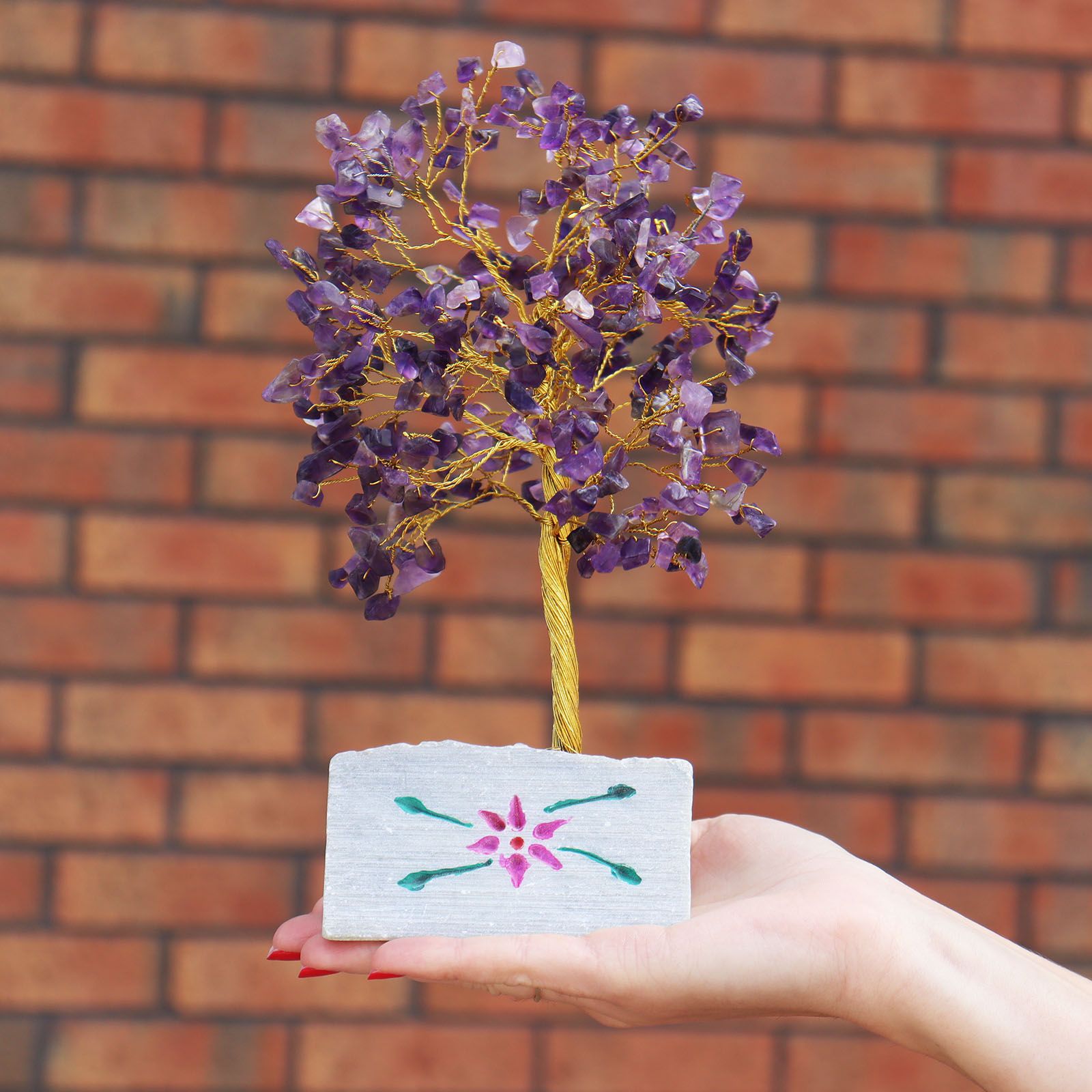 Árbol de gemas indio - Amatista (aprox. 320 piedras) - Imagen 3
