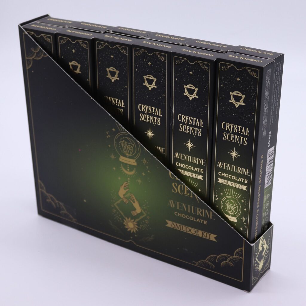 Incienso de purificación con aventurina cristal – Chocolate