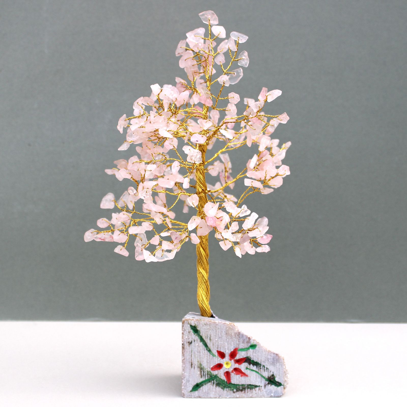 Árbol de gemas indio - Cuarzo rosa (aprox. 320 piedras) - Imagen 2