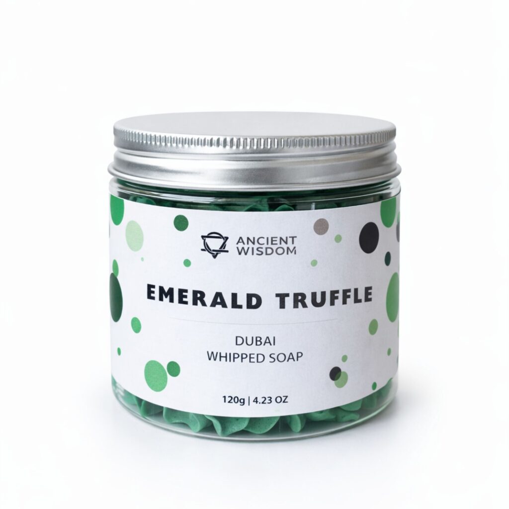 Jabón Cremoso de Dubái – Trufa Esmeralda 120 g