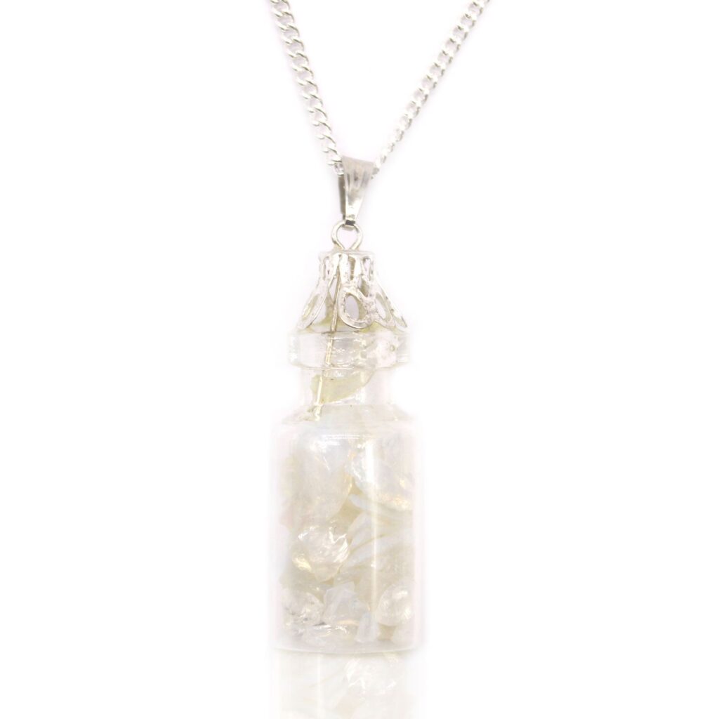 Collar de Piedras Preciosas Embotelladas – Opalita