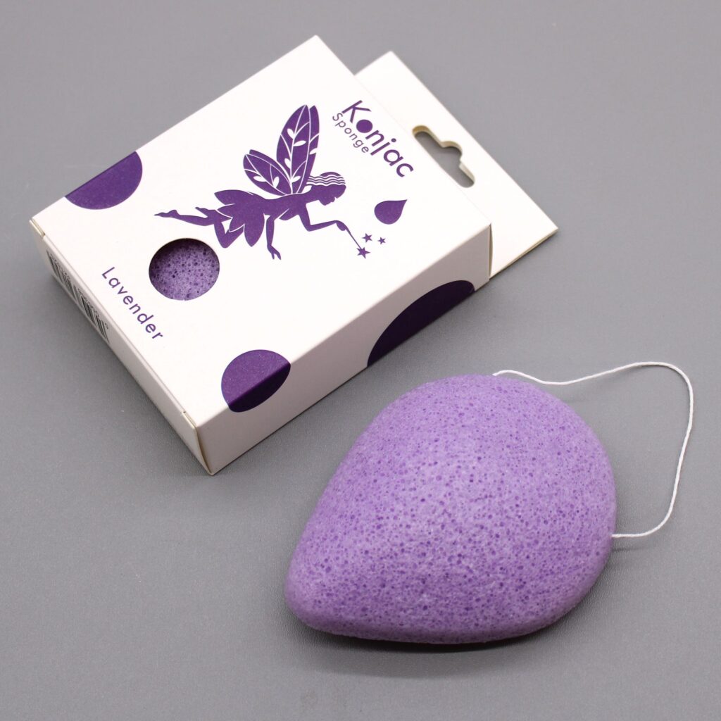 Esponja facial Konjac con lavanda