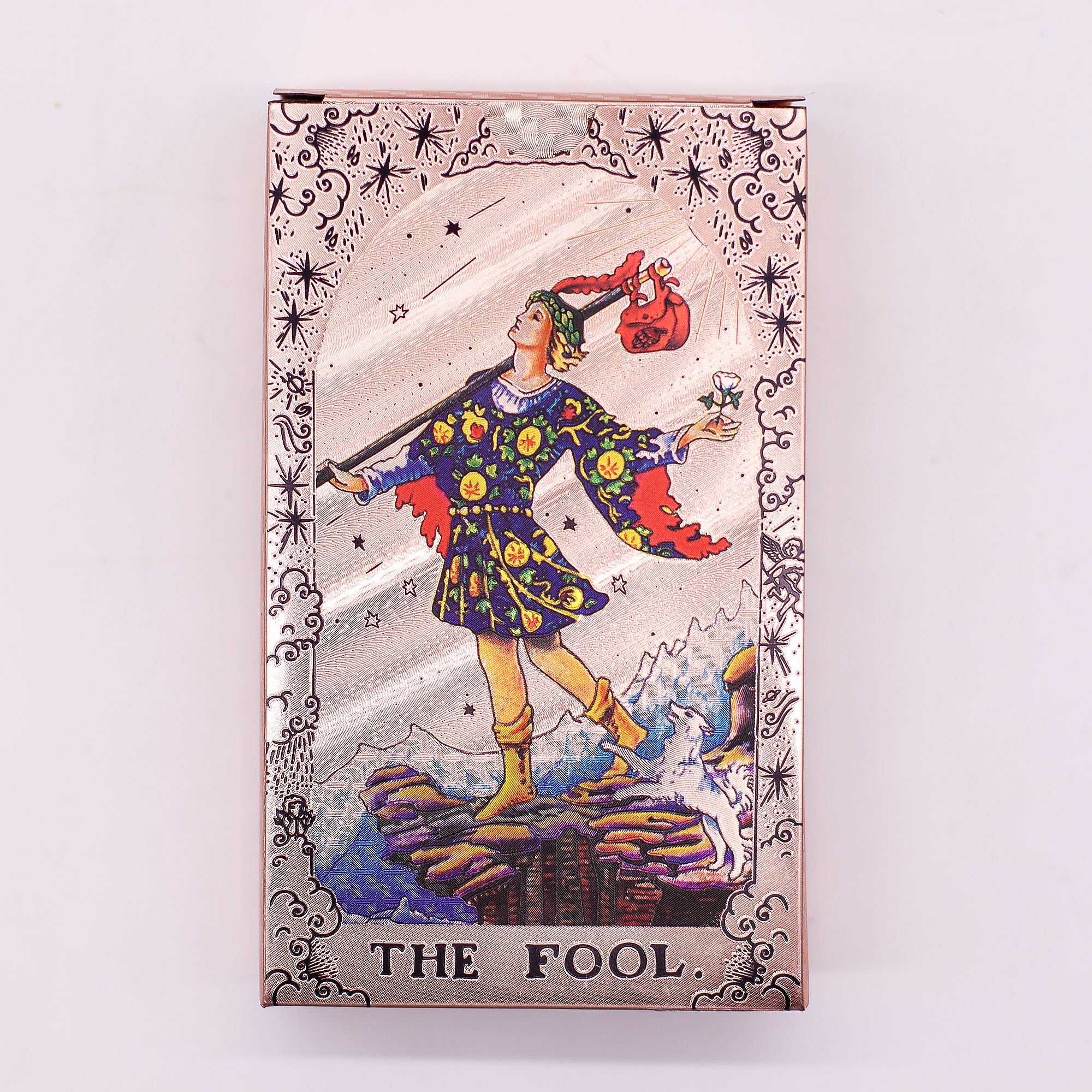 Set de cartas de Tarot con foil en oro rosa - Fase lunar - con folleto - Imagen 5