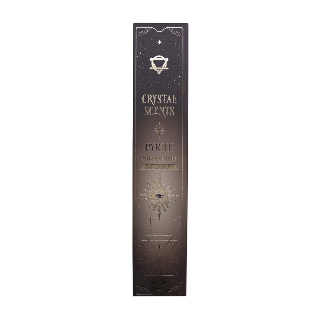 Incienso de purificación con fragancia de cristal de pirita – Canela