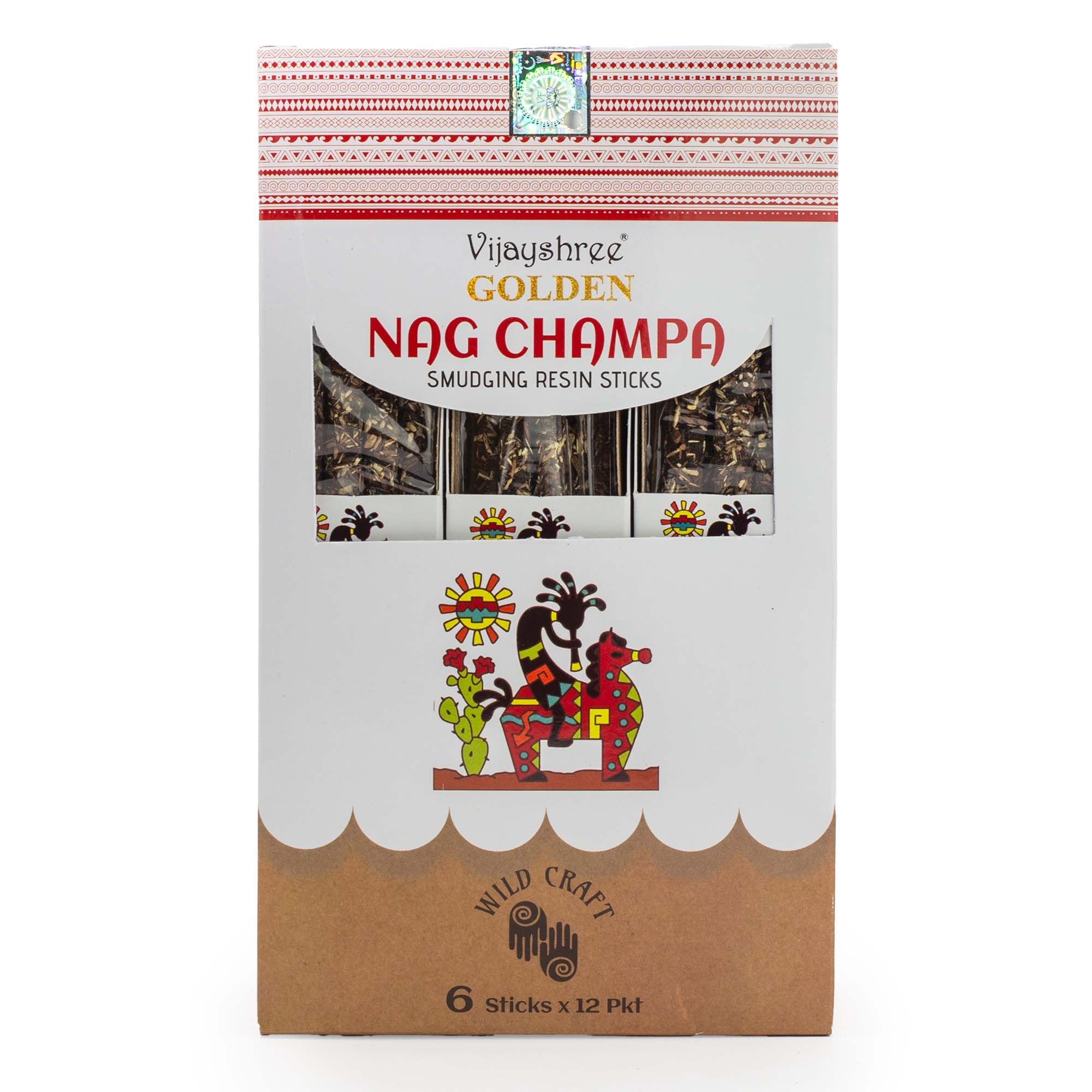 Palitos de resina de Nag Champa dorados para purificación - 30g - Imagen 3