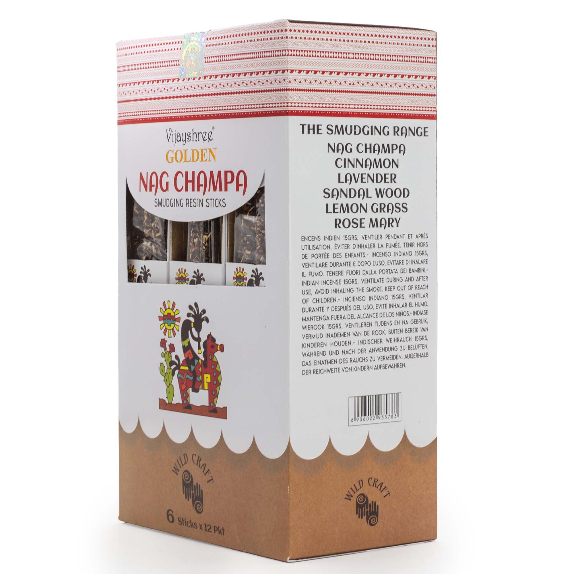 Palitos de resina de Nag Champa dorados para purificación - 30g - Imagen 8