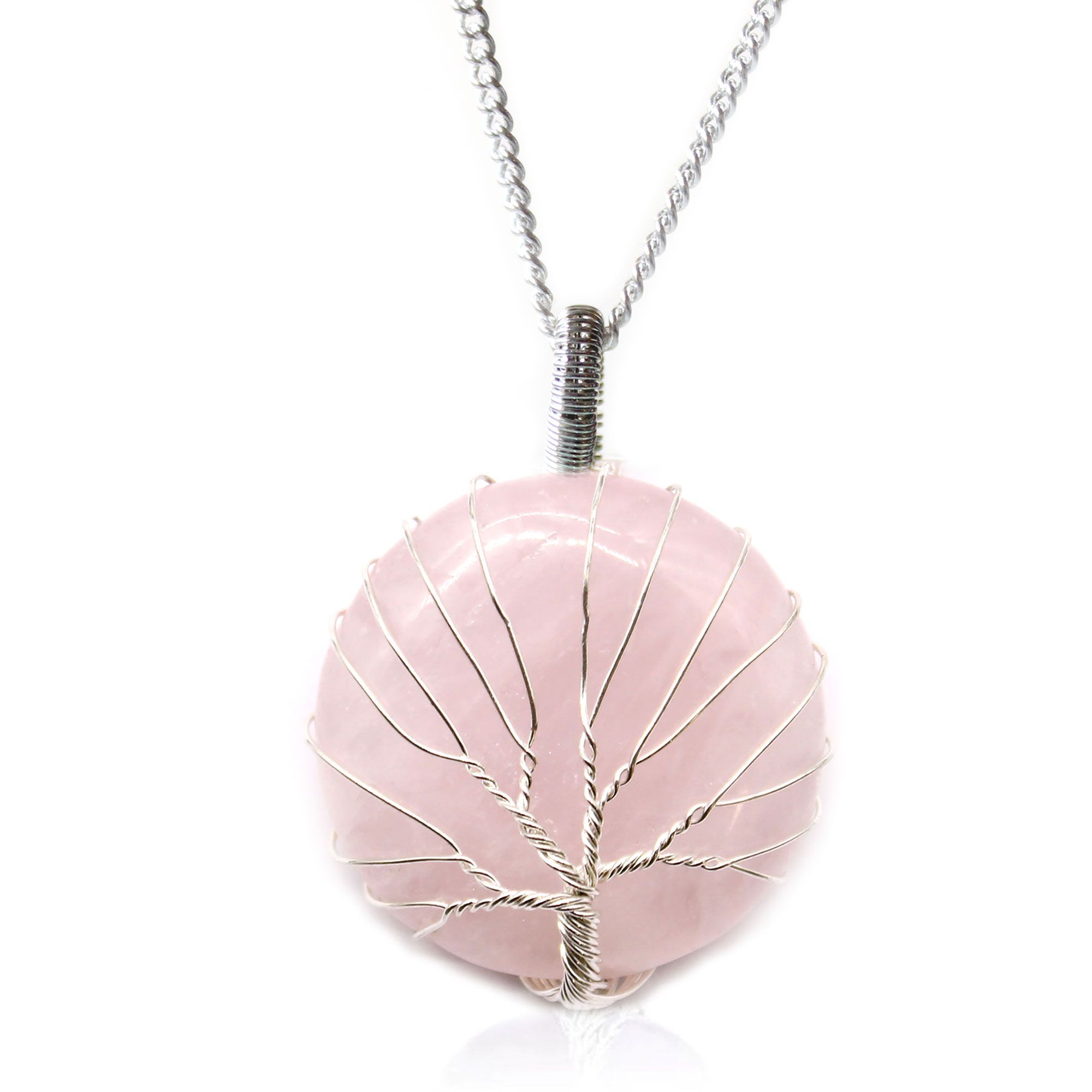 Collar Árbol de la Vida - Cuarzo Rosa - Imagen 3