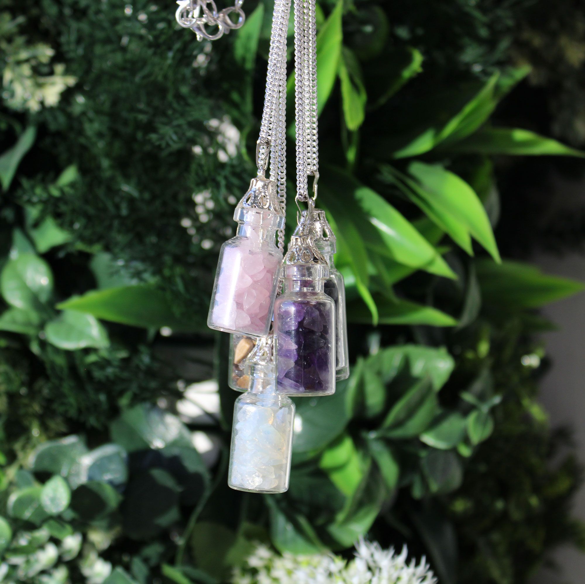 Collar de Piedras Preciosas Embotelladas - Opalita - Imagen 2