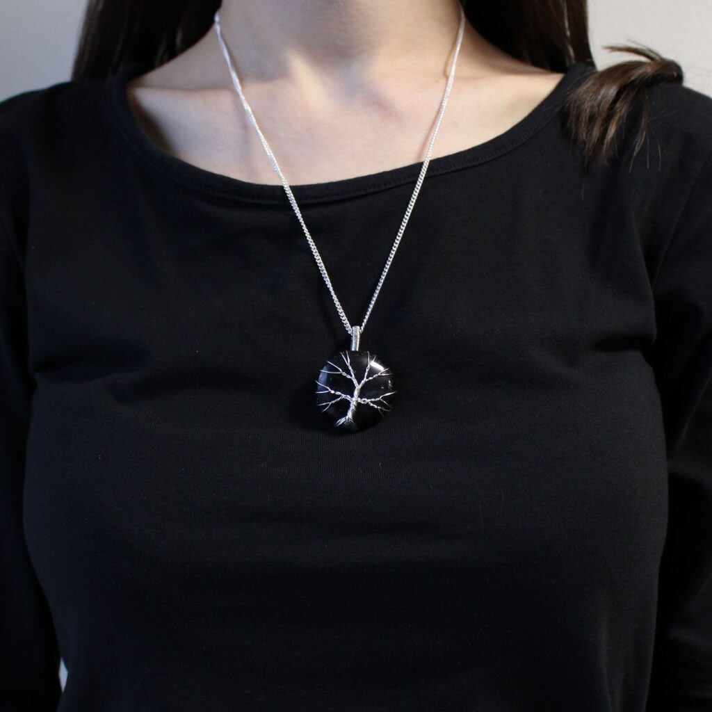 Collar Árbol de la Vida – Ónix Negro
