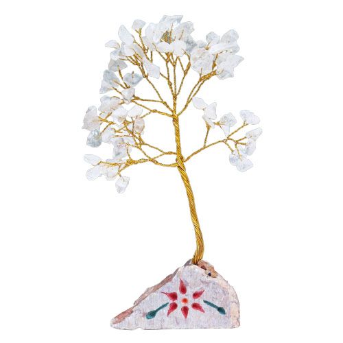 Árbol de gemas indio - Cuarzo transparente (aprox. 80 piedras)