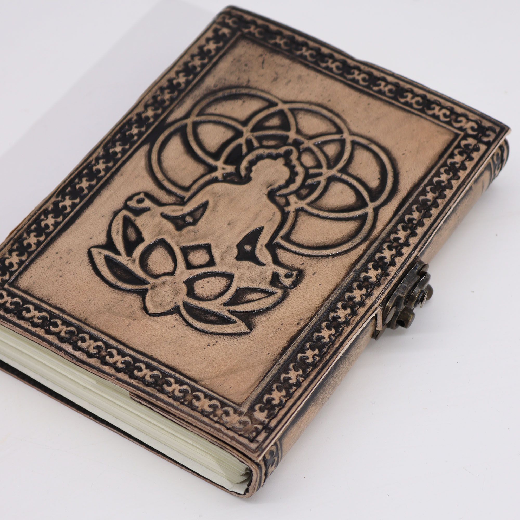 Cuaderno Esotérico Buda - Vintage con Borde de Costura - Imagen 2