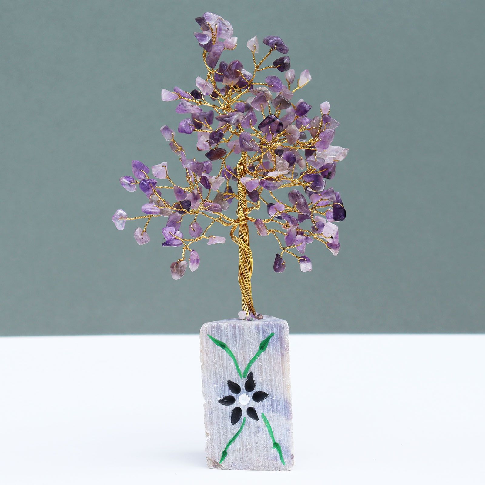 Árbol de gemas indio - Amatista (aprox. 160 piedras) - Imagen 2