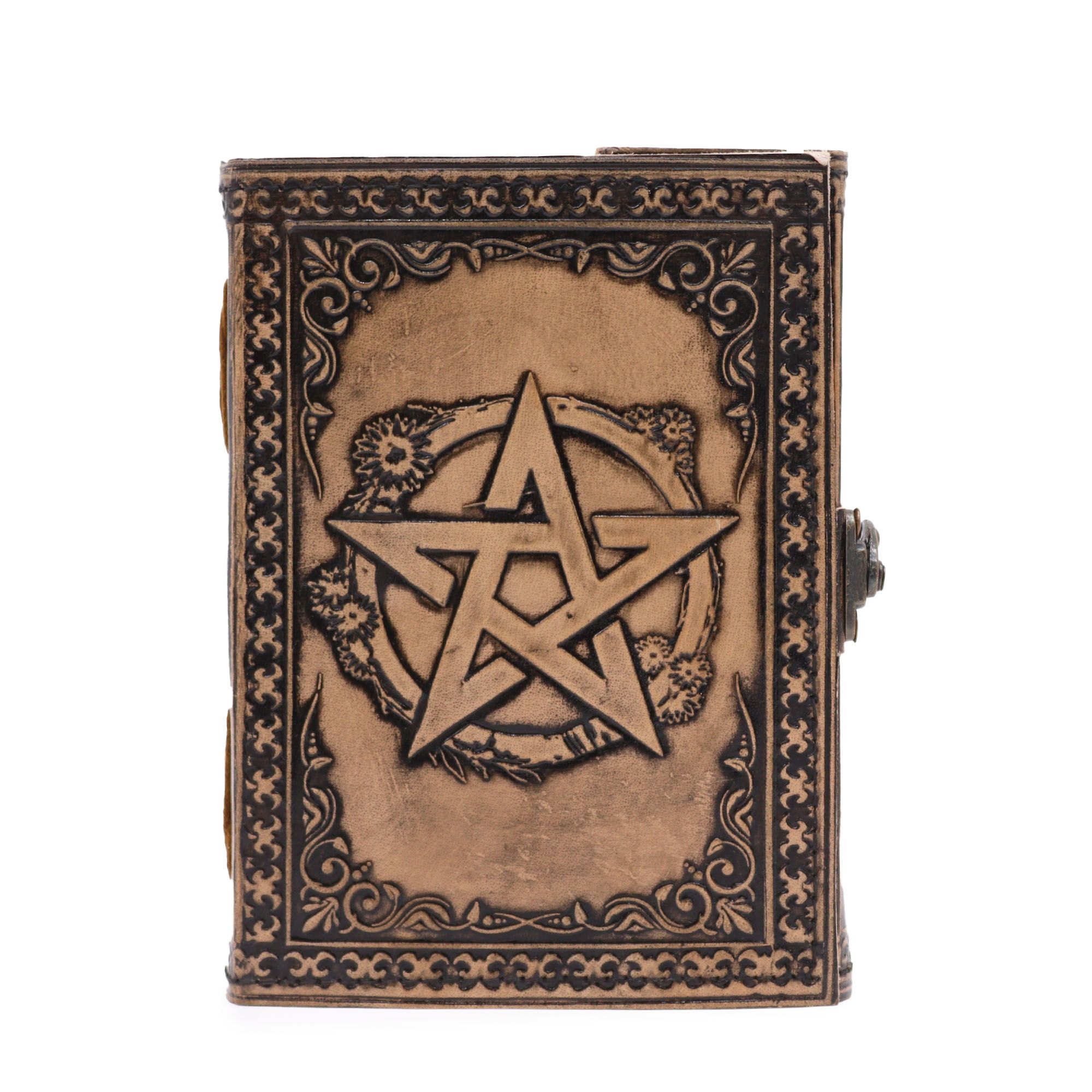 Cuaderno Esotérico Pentáculo - Vintage con Borde de Costura - Imagen 2